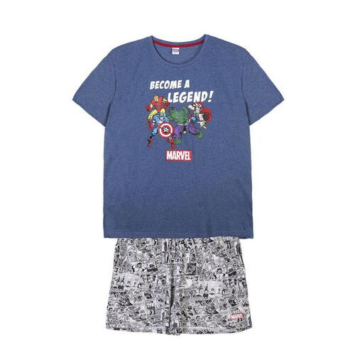 Nattøj Marvel Grå (Voksne) Mænd XXL