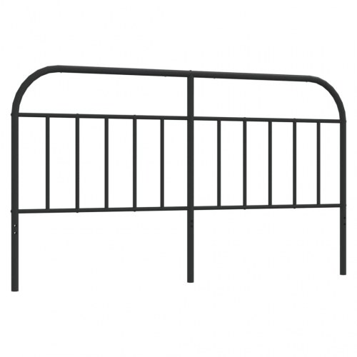 Sengegavl i metal 160 cm - sort