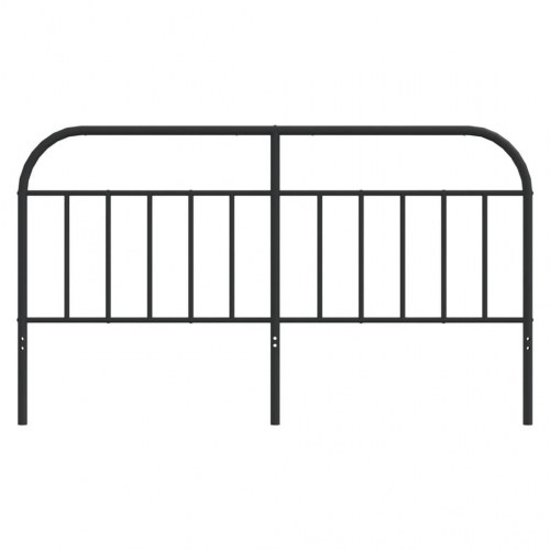 Sengegavl i metal 160 cm - sort