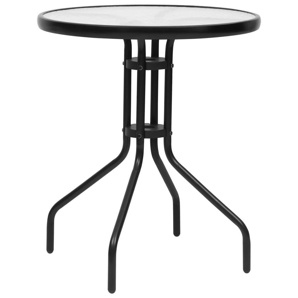 Havebord Ø60x70 cm stål sort