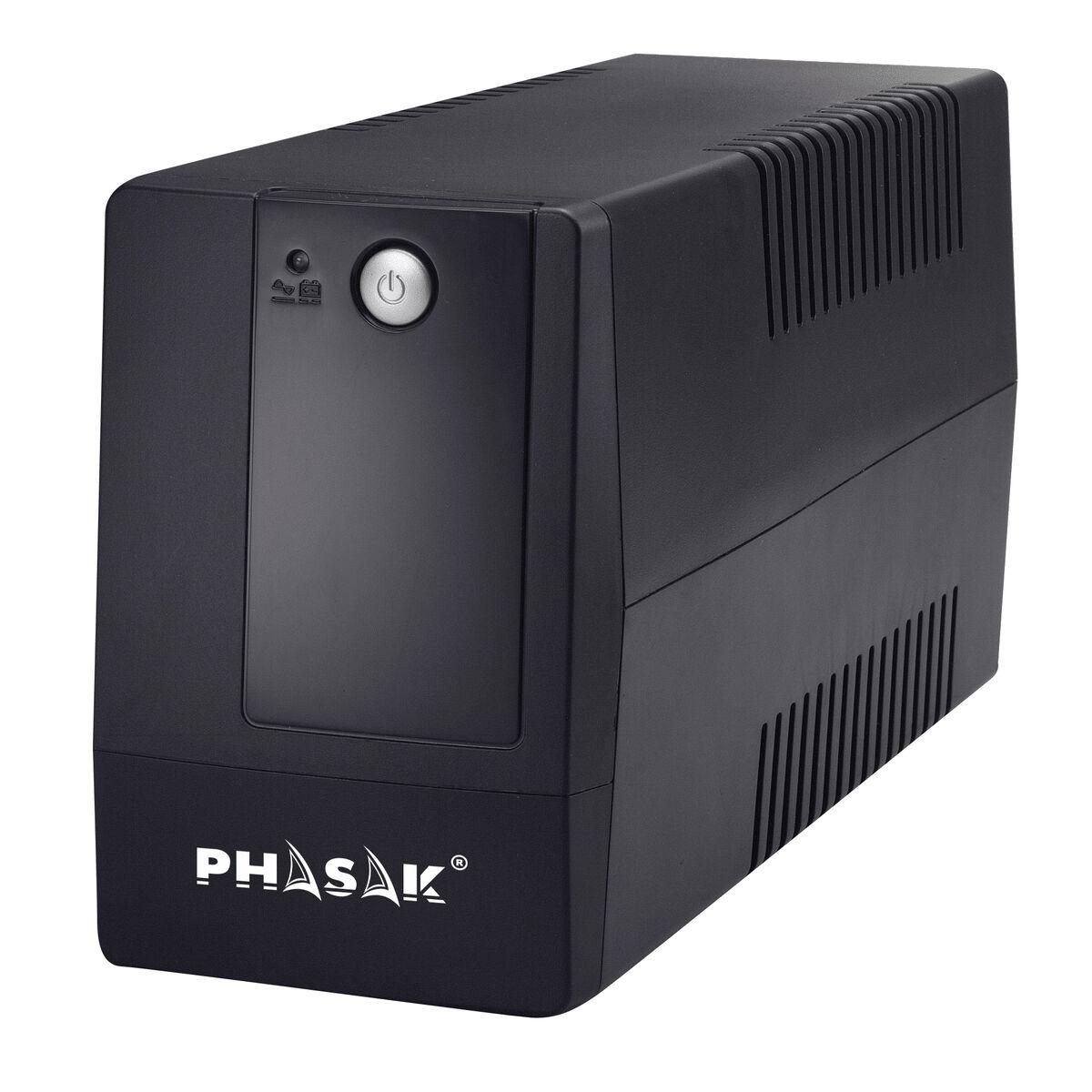 Phasak PH 9406 interaktiv UPS 600 VA - kompakt nødforsyning