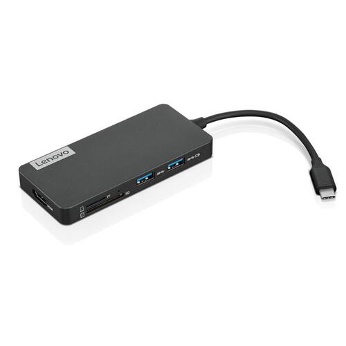 USB Hub Lenovo 4X90V55523 Sort