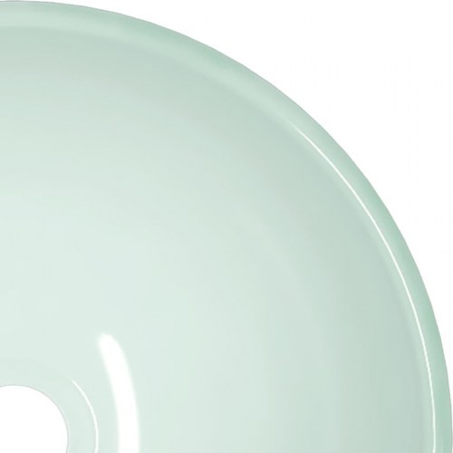Håndvask i hærdet glas 35 × 12 cm - hvid bordmonteret