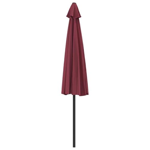 Altanparasol med aluminiumsstang 300x155x223 cm halv bordeaux