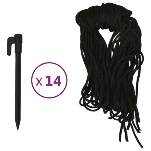 Oppustelig snemandsfamilie med LED'er 500 cm