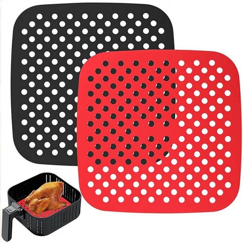 Airfryer tilbehør - NK silikonemåtte 18,6 cm (2 stk., firkantet)