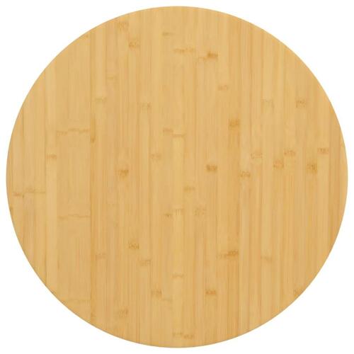 Bordplade Ø70x2,5 cm bambus