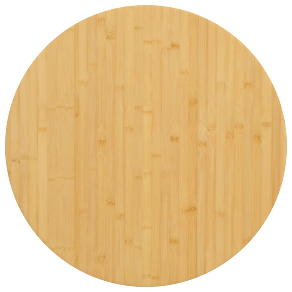 Bordplade Ø70x2,5 cm bambus