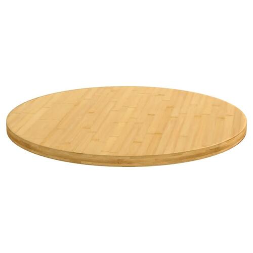 Bordplade Ø70x2,5 cm bambus