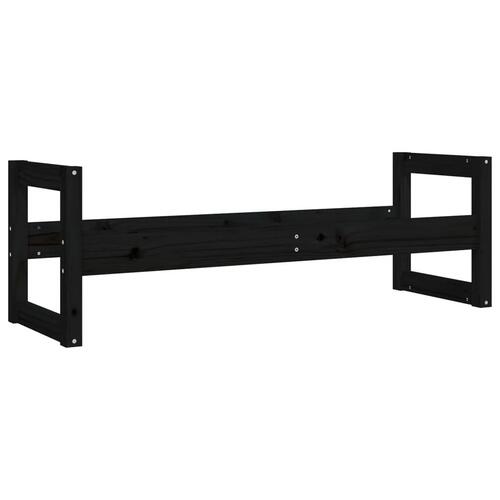 Dækreol 120x40x40 cm massivt fyrretræ sort