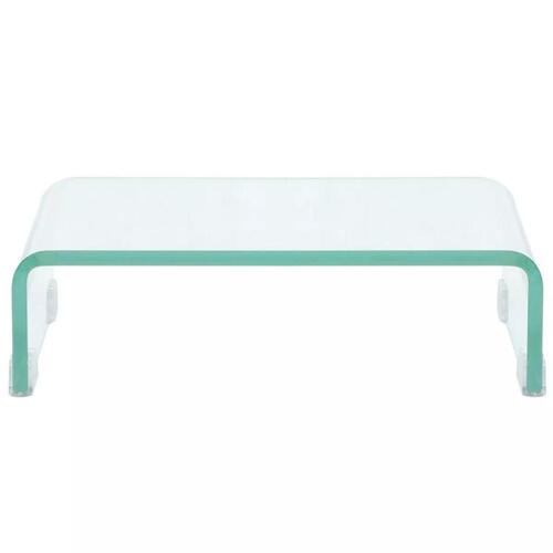TV-bord/monitorstander klar glas 40x25x11 cm