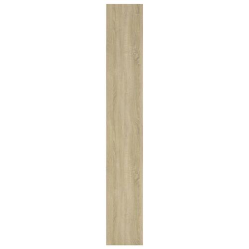 Bogreol/rumdeler 80x30x198 cm konstrueret træ sonoma-eg