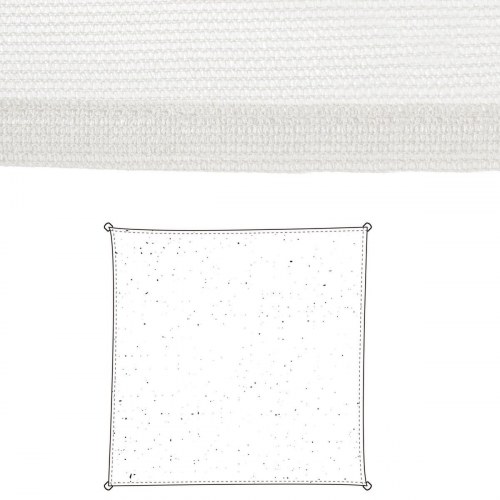 Skyggesejl Vela sombreo Hvid 3 x 3 m 300 x 300 x 0,5 cm Markise