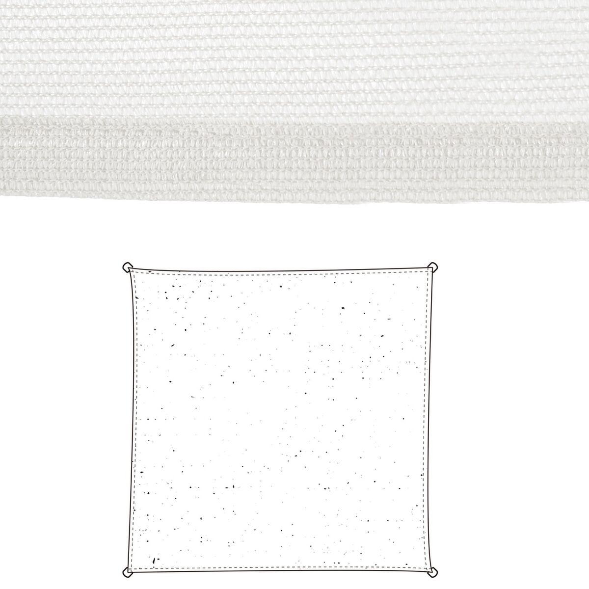 Skyggesejl Vela sombreo Hvid 3 x 3 m 300 x 300 x 0,5 cm Markise