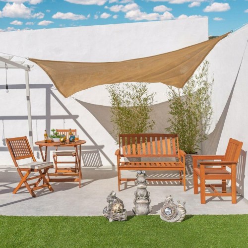 Skyggesejl Vela sombreo Hvid 3 x 3 m 300 x 300 x 0,5 cm Markise