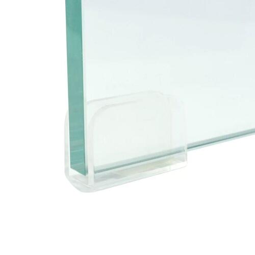 TV-bord/monitorstander klar glas 60x25x11 cm
