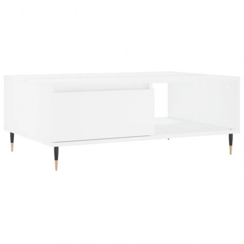 Sofabord 90x60x35 cm konstrueret træ hvid