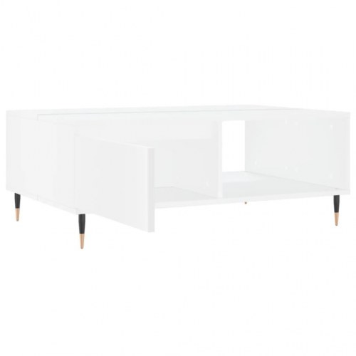 Sofabord 90x60x35 cm konstrueret træ hvid