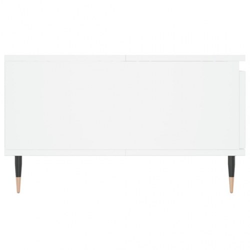 Sofabord 90x60x35 cm konstrueret træ hvid