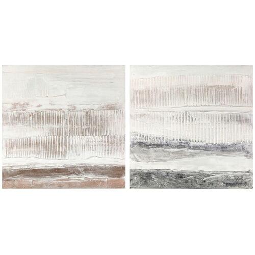 Maleri 100 x 3,7 x 100 cm Abstrakt Urban (2 enheder)