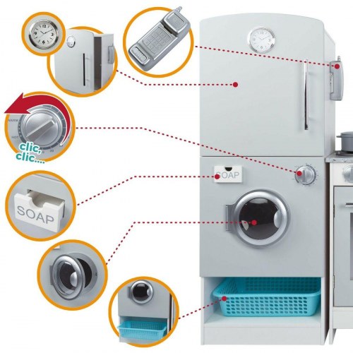 Play & Learn legetøjskøkken Modern - 95 × 95 × 30 cm