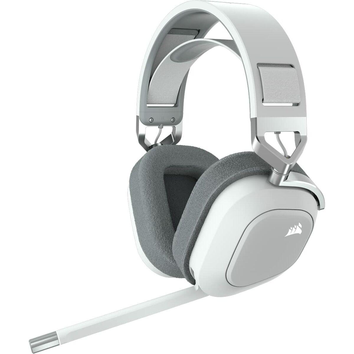 Gaming Headset Med Mikrofon Corsair Hs80 Rgb Hvid Multifarvet
