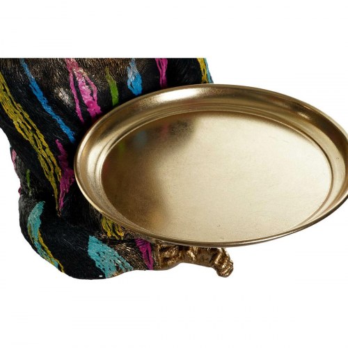 Dekorativ gorillafigur med bakke - Multifarvet, 38 × 46 × 50,5 cm