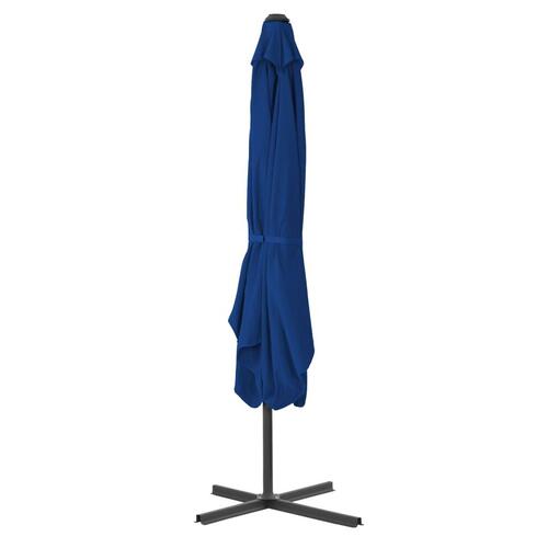 Parasol med stålstang 250x250x230 cm blå