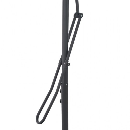 Parasol med stålstang 300 × 230 cm - terrakotta