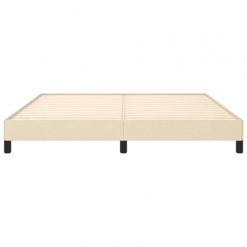 Sengeramme uden madras 180x200 cm - stof, cremefarvet