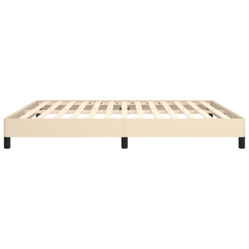 Sengeramme uden madras 180x200 cm - stof, cremefarvet
