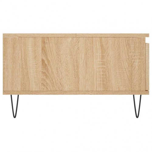 Sofabord 90 × 60 × 35 cm i konstrueret træ - sonoma-eg