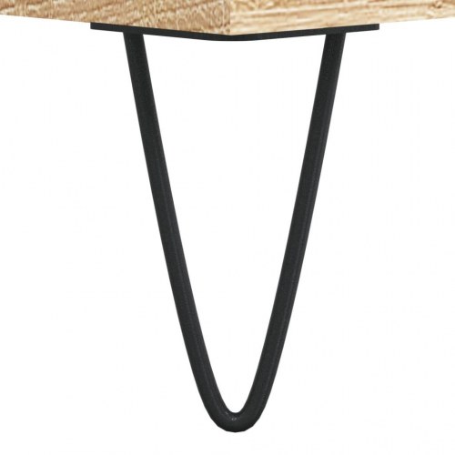 Sofabord 90 × 60 × 35 cm i konstrueret træ - sonoma-eg