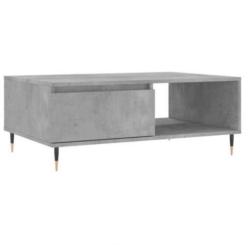 Sofabord i konstrueret træ 90 x 60 x 35 cm - betongrå