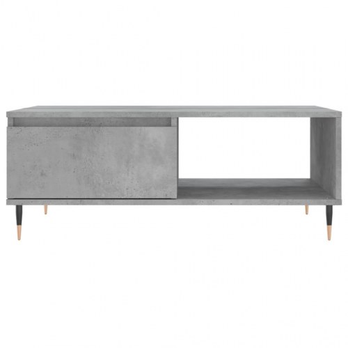 Sofabord i konstrueret træ 90 x 60 x 35 cm - betongrå