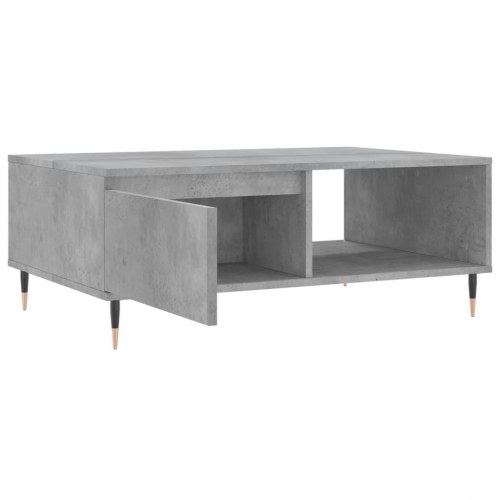 Sofabord i konstrueret træ 90 x 60 x 35 cm - betongrå