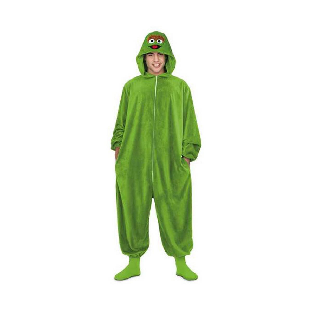 Oscar the Grouch voksenkostume - S