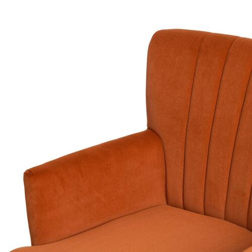Lænestol 63 x 50 x 83 cm Syntetisk stof Træ Orange