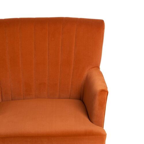 Lænestol 63 x 50 x 83 cm Syntetisk stof Træ Orange