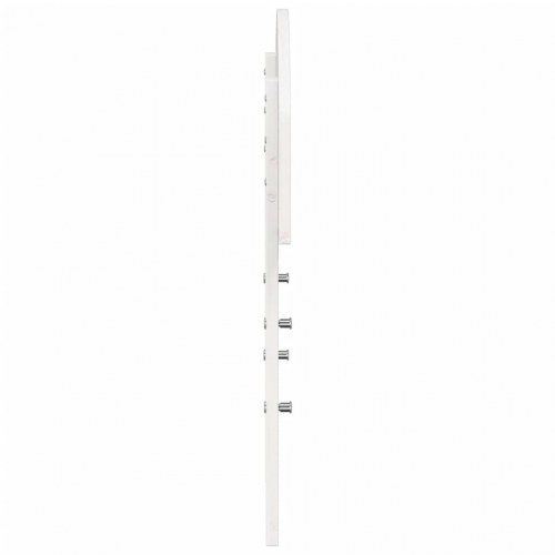 Sengegavl 90 cm massivt fyrretræ hvid
