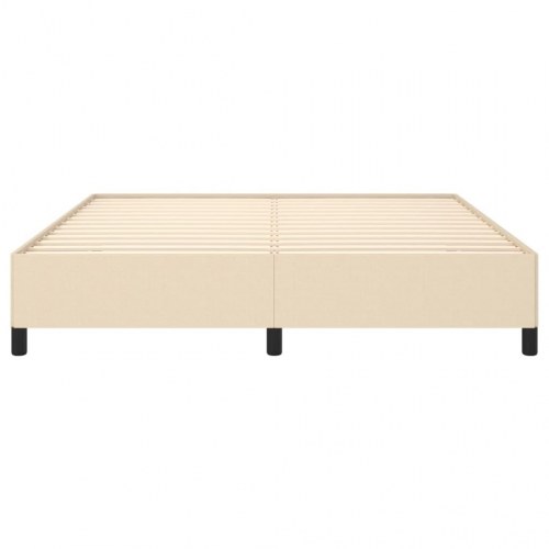 Sengeramme uden madras 180x200 cm stof cremefarvet