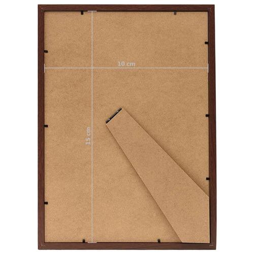 Billedrammer 3 stk. til væg eller bord 10x15 cm mørkerød