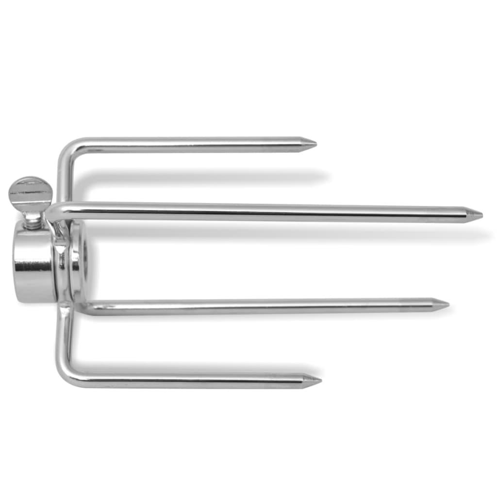 Grill rotisseri spydgafler 2 stk stål