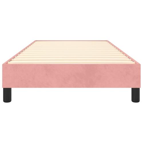 Sengeramme 90x190 cm fløjl pink