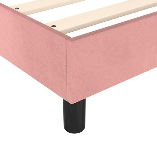 Sengeramme 90x190 cm fløjl pink