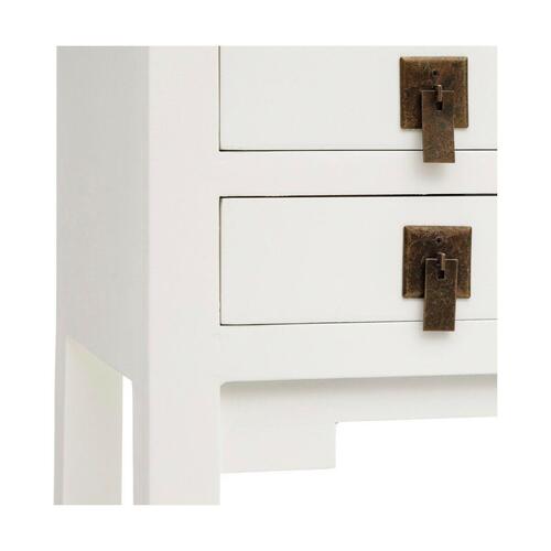 Hallbord NEW ORIENTAL 95 x 26 x 91 cm Træ Hvid DMF