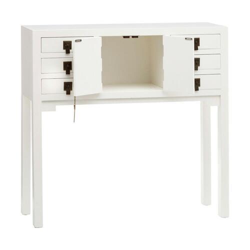 Hallbord NEW ORIENTAL 95 x 26 x 91 cm Træ Hvid DMF