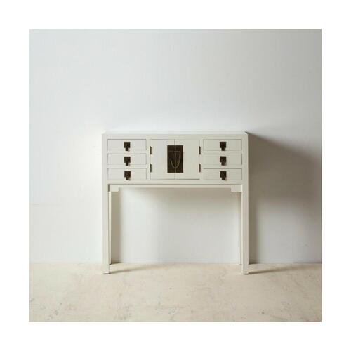Hallbord NEW ORIENTAL 95 x 26 x 91 cm Træ Hvid DMF