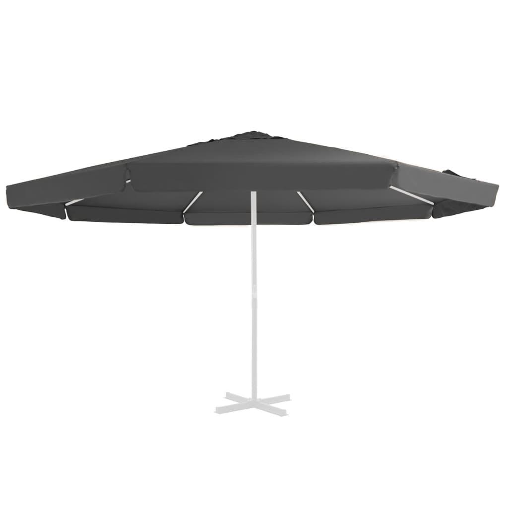 Udskiftningsdug Til Parasol 500 Cm - Antracitgrå / 500 cm