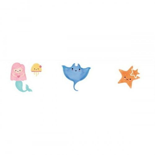 Sengekant til tremmeseng Cool Kids Mermaid - 60 x 60 x 60 + 40 cm